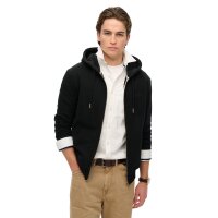 Superdry Herren Sweatjacke - Essential Logo Zip Hoodie, Kapuze, einfarbig Schwarz S