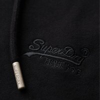 Superdry Herren Sweatjacke - Essential Logo Zip Hoodie, Kapuze, einfarbig Schwarz S