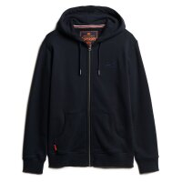 Superdry Herren Sweatjacke - Essential Logo Zip Hoodie, Kapuze, einfarbig Dunkelblau S