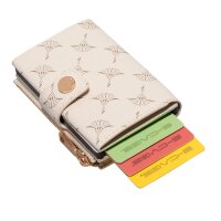 JOOP! Damen Geldbörse - Cortina 1.0 E-Cage sv8, Cornflower-Allover, Synthetik,10,5x7x3cm (HxBxT) Weiß (Offwhite)