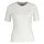 GANT womens knitted T-shirt - STRETCH COTTON CABLE C-NECK, round neck, short sleeves, cable pattern White M (Medium)