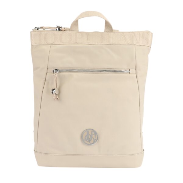 JOOP! JEANS Damen Rucksack - Lietissimo Elva Backpack lvz, 40x35x12 (HxBxT) Reißverschluss, Logo, einfarbig Beige