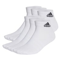 adidas Unisex Quarter Socks, 6-pack - Cushioned...