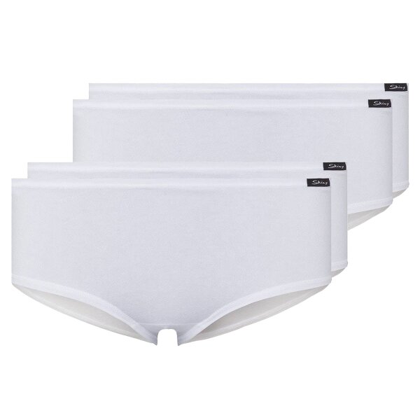 SKINY ladies panty, pack of 4 - briefs, pants, cotton stretch, basic White XL (X-Large)
