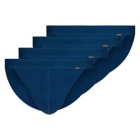 SKINY Herren Tanga-Slip, 4er Pack - Cotton Retro, Unterhose, Feinripp, Baumwolle Blau S