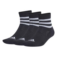 adidas Unisex Quartersocken, 3er Pack - 3-Stripes...