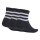 adidas Unisex Quarter Socks, 3-pack - 3-Stripes Cushioned Sportswear Mid-Cut Socks, logo, stripes, padded Black 37-39