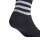 adidas Unisex Quarter Socks, 3-pack - 3-Stripes Cushioned Sportswear Mid-Cut Socks, logo, stripes, padded Black 37-39