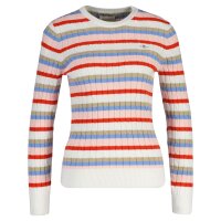 GANT Damen Strickpullover, gestreift - STRETCH COTTON CABLE STRIPE C-NECK