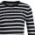 GANT Damen Strickpullover, gestreift - STRETCH COTTON CABLE STRIPE C-NECK Blau M