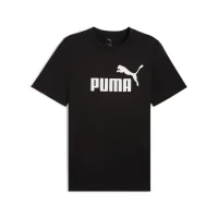 PUMA Herren T-Shirt - ESS No.1 Logo Tee, Rundhals, Kurzarm, uni Schwarz M