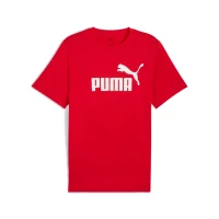 PUMA Mens T-Shirt - ESS No. 1 Logo Tee, round neck, short sleeve, uni Red 4XL (4X-Large)