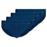 SKINY Mens Brazilian Briefs, 4-pack - Cotton Retro, Underpants, Fine Rib, Cotton Blue M (Medium)