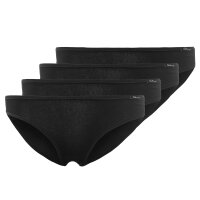 SKINY Ladies Rio Brief, pack of 4 - Bikini Briefs, Cotton Stretch, Basic Black M (Medium)