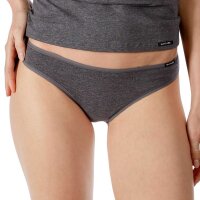 SKINY Ladies Rio Brief, pack of 4 - Bikini Briefs, Cotton Stretch, Basic Grey S (Small)