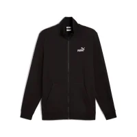 PUMA Mens Sweat Jacket - ESS No 1. logo track jacket, cotton blend Black M (Medium)