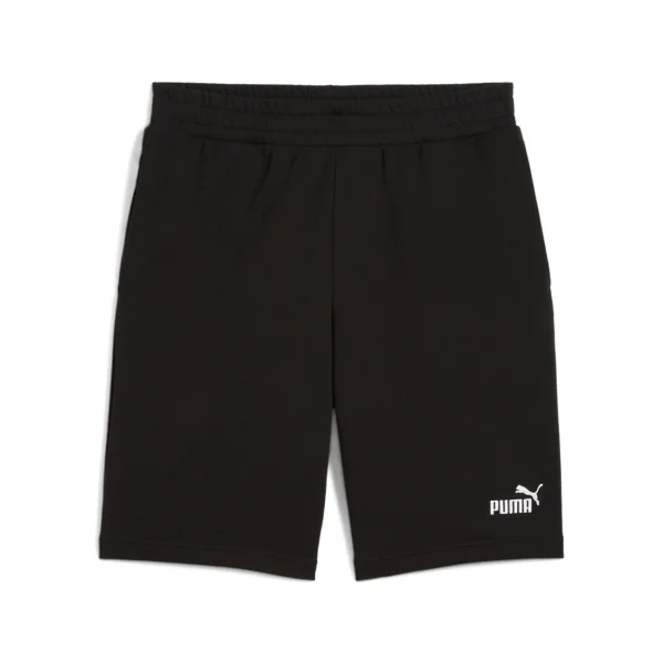 PUMA Herren Sweatshorts - ESS No. 1 Logo Shorts, Logo, Baumwolle, kurz Schwarz L