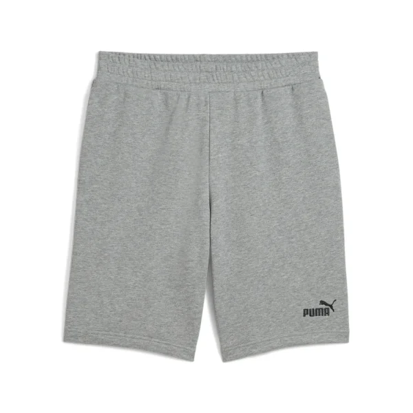 PUMA Herren Sweatshorts - ESS No. 1 Logo Shorts, Logo, Baumwolle, kurz Grau L