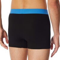 SCHIESSER Herren Boxershorts, 5er Pack - Serie "95/5", Unterhose, Logobund Schwarz/Blau/Grün L