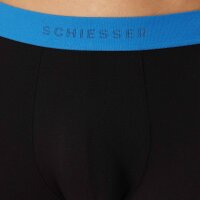 SCHIESSER Mens Boxer Shorts, 5-pack - series “95/5”, underpants, logo waistband Black/Blue/Green L (Large)