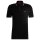 HUGO Herren Poloshirt mit Kontraststreifen - Deresino232, Pique, Baumwolle, uni Schwarz M