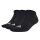 adidas Unisex Sneaker Socks, 3-pack - Thin and Light Sportswear Low Cut Socks, logo, solid color Black 37-39