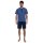 GÖTZBURG mens pyjama set - short, striped, button placket, climate-active Blue S (Small)