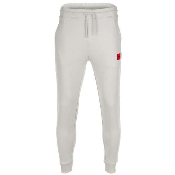 HUGO Herren Hose lang - Doak212, Jogginghose, Logo, Baumwolle Ecru (Natural) 2XL