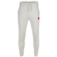 HUGO Herren Hose lang - Doak212, Jogginghose, Logo, Baumwolle Ecru (Natural) 2XL