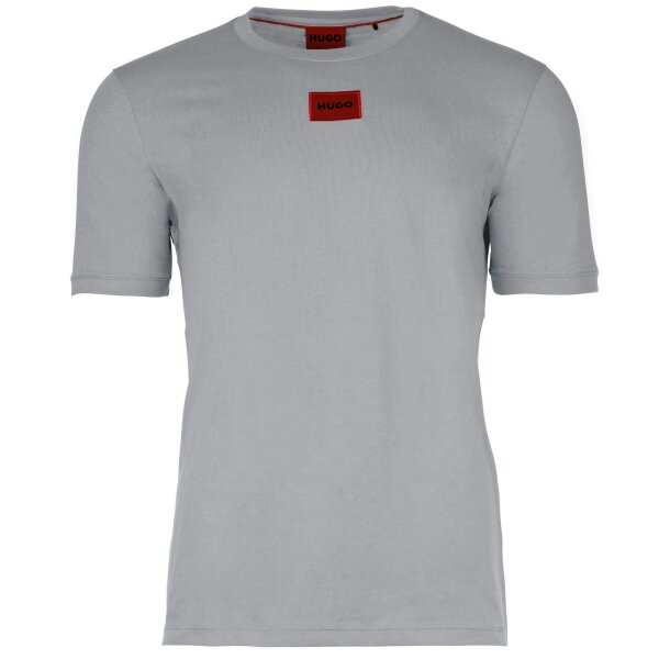 HUGO Mens T-Shirt - Diragolino212 round neck, logo,1/2 sleeve, cotton Light grey (Pastel Grey) M (Medium)