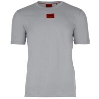 HUGO Mens T-Shirt - Diragolino212 round neck, logo,1/2 sleeve, cotton Light grey (Pastel Grey) M (Medium)