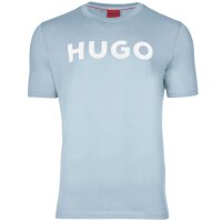 HUGO Herren T-Shirt - Dulivio, Rundhals, Kurzarm, Logo, Baumwolle Blau (Open Blue 483) XL