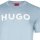 HUGO Herren T-Shirt - Dulivio, Rundhals, Kurzarm, Logo, Baumwolle Blau (Open Blue 483) XL