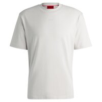 HUGO Mens T-Shirt - DAPOLINO, round neck, short sleeve, logo, cotton Ecru (Natural 102) XL (X-Large)