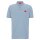HUGO Mens Polo Shirt - DERESO232, pique, 1/2 sleeve, button placket, slim fit, cotton Blue (Open Blue 483) L (Large)