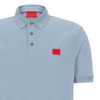 HUGO Herren Polo-Shirt - Dereso232, Pique, 1/2-Arm, Knopfleiste, Slim Fit, Baumwolle Blau (Open Blue 483) M