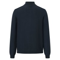 JOOP! JEANS mens cardigan - Paulos, stand-up collar, zip, cotton, plain Dark blue XL (X-Large)