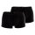 HOM Herren Trunk Plumes 2er Pack - Ultralight Microfiber, Pants, Unterwäsche, Stretch, einfarbig Schwarz XL