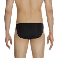 HOM Herren Micro Briefs Plumes 2er Pack - Ultralight Microfiber, Slip, Unterwäsche, Stretch, einfarbig Schwarz L