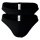 HOM Herren Micro Briefs Plumes 2er Pack - Ultralight Microfiber, Slip, Unterwäsche, Stretch, einfarbig Schwarz S