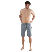 GÖTZBURG Herren Sweatshorts - Bermuda, kurz, Baumwolle, einfarbig Grau S
