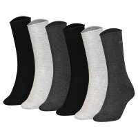 Calvin Klein womens socks, pack of 6 - rolled hem, short socks, One Size