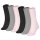 Calvin Klein womens socks, pack of 6 - rolled hem, short socks, One Size