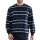 GÖTZBURG Mens Pyjamas Set - long, V-Neck, striped Blue/White S (Small)
