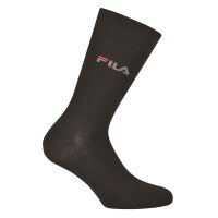 FILA Unisex socks, 3 pairs - Stockings, Street, Sport, Socks Set, Logo, 35-46 Black 39-42 (6-8 UK)