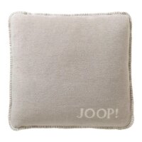 JOOP! cushion cover, 2-pack - UDF Doubleface, 50x50 cm, logo Beige 50x50