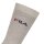 FILA Unisex Socken, 3 Paar - Strümpfe, Street, Sport, Socks Set, Logo, 35-46 Grau 39-42 (6-8 UK)
