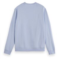 SCOTCH&SODA Herren Sweatshirt - Regular Fit, Pullover, Logo, einfarbig, Baumwolle Blau S