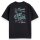 SCOTCH&SODA Herren T-Shirt mit Print - Relaxed Fit, Front and Back Art, Kurzarm, Print, Baumwolle Schwarz S
