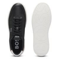 BOSS Herren Sneaker - Clint Tenn ltvpN, low, Halbschuh, Echtleder, Logo Schwarz EUR 41